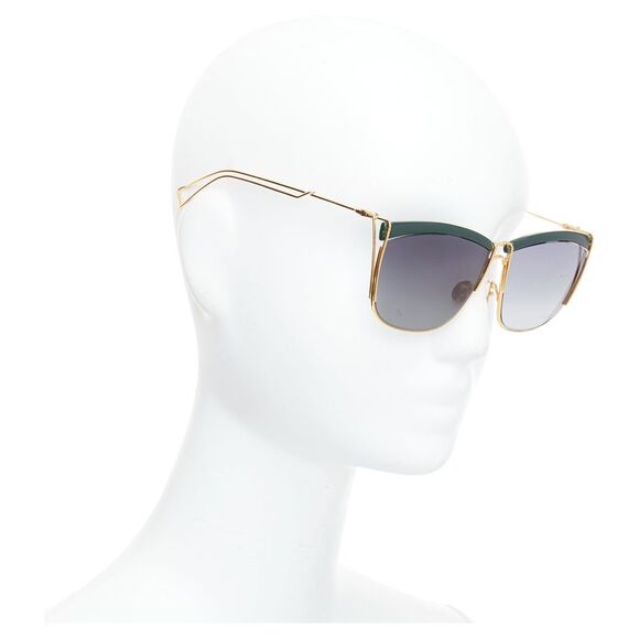 Dior green bridge gold squoval sunglasses - Picture 1 of 6